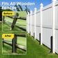 📢⏰✨ PROMO FLASH 50% ! Structure de Réparation en H pour Poteaux de Clôture – Acier Épais, Installation au Marteau sans Béton, Longueur 80cm, Finition Anti-Rouille 🔩