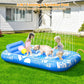 🏊🌊 PROMO FLASH 50% ! Chaise Longue Gonflable Piscine – Double, 208x130cm, 159kg, Coussin, Porte-Gobelets, Housse Incluse, Idéale Détente & Bronzage ☀️