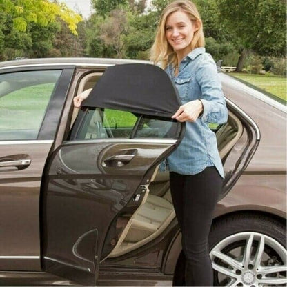 🌞🛡️ PROMO -50% ! Moustiquaires pour Vitres de Voiture – Protection 100% Anti-Soleil & Anti-Moustiques, Respirant, Anti-UV (Kit 2/4 Pièces)