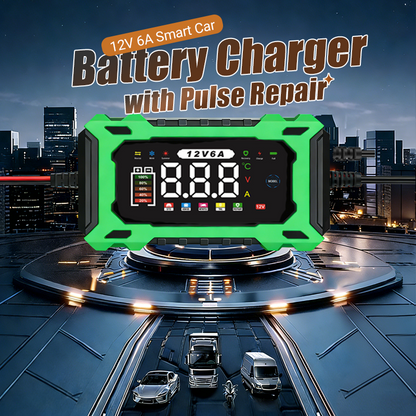 ⚡ PROMO FLASH : 50% DE RÉDUCTION ! Chargeur Intelligent 12V 6A – Écran LCD, Réparation par Impulsions & Protections Intégrées for une Charge Optimale et une Batterie Prolongée 🚙✨