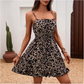 👗🌸 PROMO FLASH -50% ! Robe à Laçage Devant & Bretelles Spaghetti – Taille Smockée, Jupe A-Line à Volants, Tissu Léger, 5 Coloris, Tailles S-2XL, Idéale Été & Garden-Party ✨