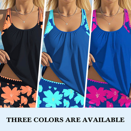 🥳 BEST-SELLER 2026 – 50K+ VENDUS ! 🥳 💞 Ensemble 2 Pièces Tankini Imprimé & Short Femme – Confortable, Tissu Séchage Rapide & Maintien Doux – Le Maillot de Bain Tendance de l'Été 👙✨