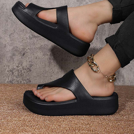 👡 50% DE RÉDUCTION – PROMO LIMITÉE ! ✨ Sandales Compensées Bout Ouvert Femme – EVA – Plateforme Légère & Bride Orteil for Été