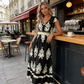 🎑👗 PROMO FLASH 55% ! Robe Longue Femme Imprimé Baroque – Col en V, Taille Haute, Tissu Fluide, 5 Couleurs, Style Bohème Chic 🌸