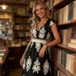 🎑👗 PROMO FLASH 55% ! Robe Longue Femme Imprimé Baroque – Col en V, Taille Haute, Tissu Fluide, 5 Couleurs, Style Bohème Chic 🌸