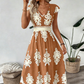 🎑👗 PROMO FLASH 55% ! Robe Longue Femme Imprimé Baroque – Col en V, Taille Haute, Tissu Fluide, 5 Couleurs, Style Bohème Chic 🌸