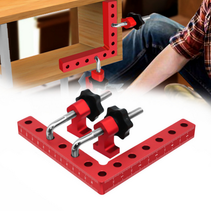 🔧📐 PROMO FLASH 50% ! Kit de Fixation 90° avec Serre-Joints – Alliage Aluminium, Précision Parfaite, Double Échelle, Idéal Menuiserie & Bricolage 🔥