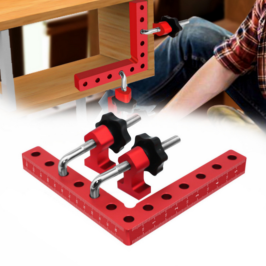 🔧📐 PROMO FLASH 50% ! Kit de Fixation 90° avec Serre-Joints – Alliage Aluminium, Précision Parfaite, Double Échelle, Idéal Menuiserie & Bricolage 🔥