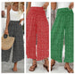 🔥👖 PROMO FLASH -50% AUJOURD'HUI SEULEMENT ! Pantalon Ample Taille Haute Femme – Jambes Larges à Pois, Tissu Léger Respirant, Ceinture Smockée, 3 Coloris, Tailles S-2XL ✨
