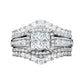 💍 PROMO LIMITÉE -50% ! ✨ Bague Femme Taille Princesse Zircone Cubique – Pavé Micro-Serti, Anneau Multi-Couches, Éclat Brillant · US 5–11 · Fiançailles & Anniversaire 💥