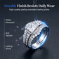 💍 PROMO LIMITÉE -50% ! ✨ Bague Femme Taille Princesse Zircone Cubique – Pavé Micro-Serti, Anneau Multi-Couches, Éclat Brillant · US 5–11 · Fiançailles & Anniversaire 💥