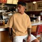 💐🎨🔥 PROMO LIMITÉE 50% ! T-Shirt Homme Oversize Streetwear – Mélange Coton, Imprimé Graphique Élégant, Coupe Ample, 7 Couleurs, Look Urbain Décontracté ✨