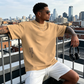 💐🎨🔥 PROMO LIMITÉE 50% ! T-Shirt Homme Oversize Streetwear – Mélange Coton, Imprimé Graphique Élégant, Coupe Ample, 7 Couleurs, Look Urbain Décontracté ✨
