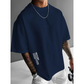 💐🎨🔥 PROMO LIMITÉE 50% ! T-Shirt Homme Oversize Streetwear – Mélange Coton, Imprimé Graphique Élégant, Coupe Ample, 7 Couleurs, Look Urbain Décontracté ✨