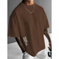 💐🎨🔥 PROMO LIMITÉE 50% ! T-Shirt Homme Oversize Streetwear – Mélange Coton, Imprimé Graphique Élégant, Coupe Ample, 7 Couleurs, Look Urbain Décontracté ✨