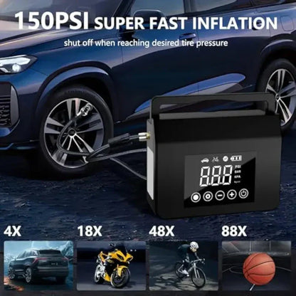 🔋 PROMO FLASH : 50% DE RÉDUCTION ! Démarreur de Voiture Portable 4000 A – Compresseur 150 PSI, Batterie 15000 mAh & Lampe LED for Dépannage Complet 🚗✨