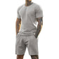 👕🩳 PROMO FLASH 50% ! Ensemble de Sport Homme 2 Pièces – T-shirt & Short Respirant, Technologie d'Évacuation d'Humidité, 6 Couleurs, Taille M-3XL, Parfait pour Course & Salle de Sport 💪