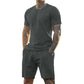 👕🩳 PROMO FLASH 50% ! Ensemble de Sport Homme 2 Pièces – T-shirt & Short Respirant, Technologie d'Évacuation d'Humidité, 6 Couleurs, Taille M-3XL, Parfait pour Course & Salle de Sport 💪