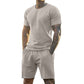 👕🩳 PROMO FLASH 50% ! Ensemble de Sport Homme 2 Pièces – T-shirt & Short Respirant, Technologie d'Évacuation d'Humidité, 6 Couleurs, Taille M-3XL, Parfait pour Course & Salle de Sport 💪