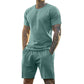 👕🩳 PROMO FLASH 50% ! Ensemble de Sport Homme 2 Pièces – T-shirt & Short Respirant, Technologie d'Évacuation d'Humidité, 6 Couleurs, Taille M-3XL, Parfait pour Course & Salle de Sport 💪