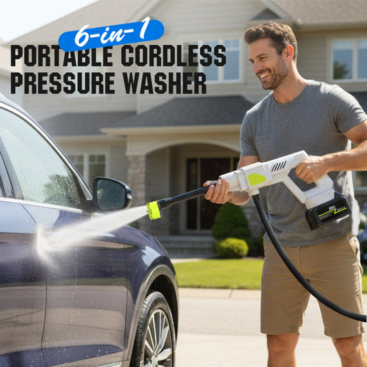 📢🔫💧 PROMO EXCEPTIONNELLE 60% ! Nettoyeur Haute Pression Portable Sans Fil 300W – 30 Bar, Buse 6 en 1, Autonomie 30min, Kit Complet, Parfait pour Voiture, Terrasse & Jardin 🚗