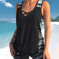 👙 50% DE RÉDUCTION ! 🌺 Ensemble Tankini Deux Pièces Imprimé – Haut Fluide & Shorty Assorti – Tissu Extensible Séchage Rapide – Parfait pour la Plage, la Piscine ou les Vacances ☀️🌊✨