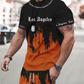 👕🔥 PROMO FLASH 60% ! Ensemble Homme T-shirt & Short Imprimé Graphique – Tissu Doux, Design Audacieux, 6 Couleurs, Taille S-5XL, Parfait pour l'Été ☀️