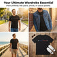 👕🗼 PROMO FLASH 50% ! T-shirt Homme Graphique Minimaliste "PARIS" – Design Parisien Tricolore, Tissu Infroissable Léger, Coupe Ajustée, 5 Couleurs Classiques 🌟