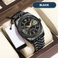 ⌚🤵 PROMO FLASH 50% ! Montre Homme d'Affaires en Acier Inox – Mouvement Quartz Suisse, Cadran Épuré, 8 Finitions (Doré/Argenté/Noir), Étanche, Style Classique & Intemporel ✨