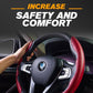 📢 50% DE RÉDUCTION ! ⏰ Housse de Volant Antidérapante pour Voiture – Cuir Fibre Carbone, Confort & Sécurité – Universelle, Anti-Transpiration & Facile à Installer – Idéale pour Protéger et Décorer Votre Volant 🚗✨🛡️