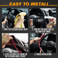 📢 50% DE RÉDUCTION ! ⏰ Housse de Volant Antidérapante pour Voiture – Cuir Fibre Carbone, Confort & Sécurité – Universelle, Anti-Transpiration & Facile à Installer – Idéale pour Protéger et Décorer Votre Volant 🚗✨🛡️