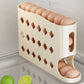 🥚 -50% ! 🧊 Organisateur de Rangement d’Œufs pour Réfrigérateur – PP – 32×18×7 cm – ~30 Œufs – Design à Gravité – Empilable – Blanc Cassé/Beige/Blanc 🥚
