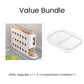🥚 -50% ! 🧊 Organisateur de Rangement d’Œufs pour Réfrigérateur – PP – 32×18×7 cm – ~30 Œufs – Design à Gravité – Empilable – Blanc Cassé/Beige/Blanc 🥚