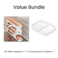 🥚 -50% ! 🧊 Organisateur de Rangement d’Œufs pour Réfrigérateur – PP – 32×18×7 cm – ~30 Œufs – Design à Gravité – Empilable – Blanc Cassé/Beige/Blanc 🥚
