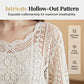 🦋✨ PROMO EXCLUSIVE 50% ! Cache-Maillot Crochet Romantique – Motifs Ajourés Délicats, Manches Évasées Fluides, Taille Unique 🌸