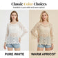🦋✨ PROMO EXCLUSIVE 50% ! Cache-Maillot Crochet Romantique – Motifs Ajourés Délicats, Manches Évasées Fluides, Taille Unique 🌸