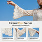 🦋✨ PROMO EXCLUSIVE 50% ! Cache-Maillot Crochet Romantique – Motifs Ajourés Délicats, Manches Évasées Fluides, Taille Unique 🌸