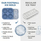 ⚽❄️ PROMO DERNIER JOUR 50% ! Moule à Glaçons Football Silicone – Boules 5,5cm, Fusion Lente, Design Anti-Fuite, 4 Couleurs, Parfait pour Soirées Match & Cocktails 🥂