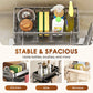 🔥🧽 PROMO FLASH 50% ! Organisateur d'Évier Multifonction – Porte-Éponge, Brosse & Torchon, Acier Carbone, Drainage Rapide, Gain de Place Maximal pour Cuisine ✨