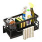 🔥🧽 PROMO FLASH 50% ! Organisateur d'Évier Multifonction – Porte-Éponge, Brosse & Torchon, Acier Carbone, Drainage Rapide, Gain de Place Maximal pour Cuisine ✨
