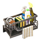 🔥🧽 PROMO FLASH 50% ! Organisateur d'Évier Multifonction – Porte-Éponge, Brosse & Torchon, Acier Carbone, Drainage Rapide, Gain de Place Maximal pour Cuisine ✨