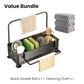 🔥🧽 PROMO FLASH 50% ! Organisateur d'Évier Multifonction – Porte-Éponge, Brosse & Torchon, Acier Carbone, Drainage Rapide, Gain de Place Maximal pour Cuisine ✨