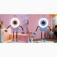🤖🌀 PROMO FLASH 50% ! Ventilateur Bureau Robot Flexible LED – Membres Pliants, Affichage Numérique, USB-C, 5 Vitesses, 8 Coloris, Idéal Bureau & Maison 💡