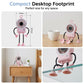 🤖🌀 PROMO FLASH 50% ! Ventilateur Bureau Robot Flexible LED – Membres Pliants, Affichage Numérique, USB-C, 5 Vitesses, 8 Coloris, Idéal Bureau & Maison 💡