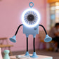 🤖🌀 PROMO FLASH 50% ! Ventilateur Bureau Robot Flexible LED – Membres Pliants, Affichage Numérique, USB-C, 5 Vitesses, 8 Coloris, Idéal Bureau & Maison 💡