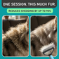 🎁🐱🐶 PROMO 1 ACHETÉ + 1 OFFERT ! Démêloir Double Face pour Animaux – Anti-Nœuds, Poils Morts, 2 Tailles, 2 Couleurs, Poignée Ergonomique, Facile à Nettoyer ✨