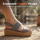 👡☁️ PROMO FLASH 50% ! Sandales Plate-Forme Femme Légères – Semelle Rembourrée, Antidérapantes, Brides Réglables, 7 Couleurs, Idéales Plage & Ville 🌊