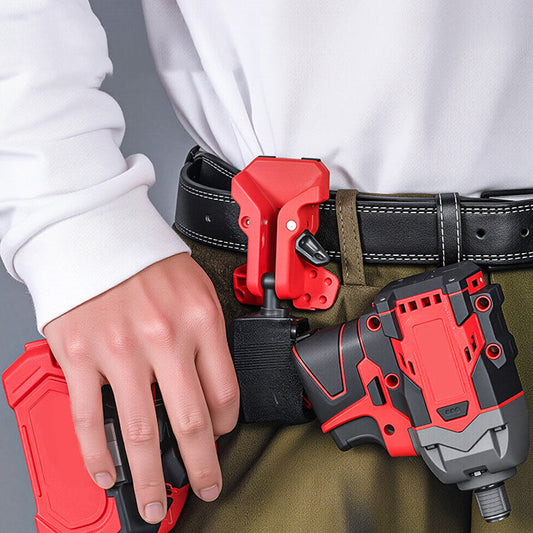 🛠️⚡ PROMO FLASH 50% ! Porte-Outils Électrique Ceinture – Étui Autobloquant, Construction ABS Haute Résistance, Clip de Sécurité Renforcé, Universel 🧰