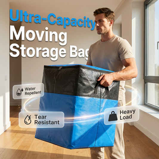 💥📦 PROMO FLASH 50% ! Sac Déménagement & Rangement Pliable – 115-180L, PE Résistant à l'Eau, Poignées Renforcées, 3 Coloris, Idéal Stockage & Voyage 🚚