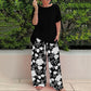 🌸🔥 PROMO -50% ! Ensemble Deux Pièces Femme Pantalon Fleuri – Tissu Respirant Léger Confort Journée, Coupe Fluide Toutes Morphologies Ceinture Élastique, Polyvalent Courses Brunch Vacances · 4 Coloris · S-4XL ✨